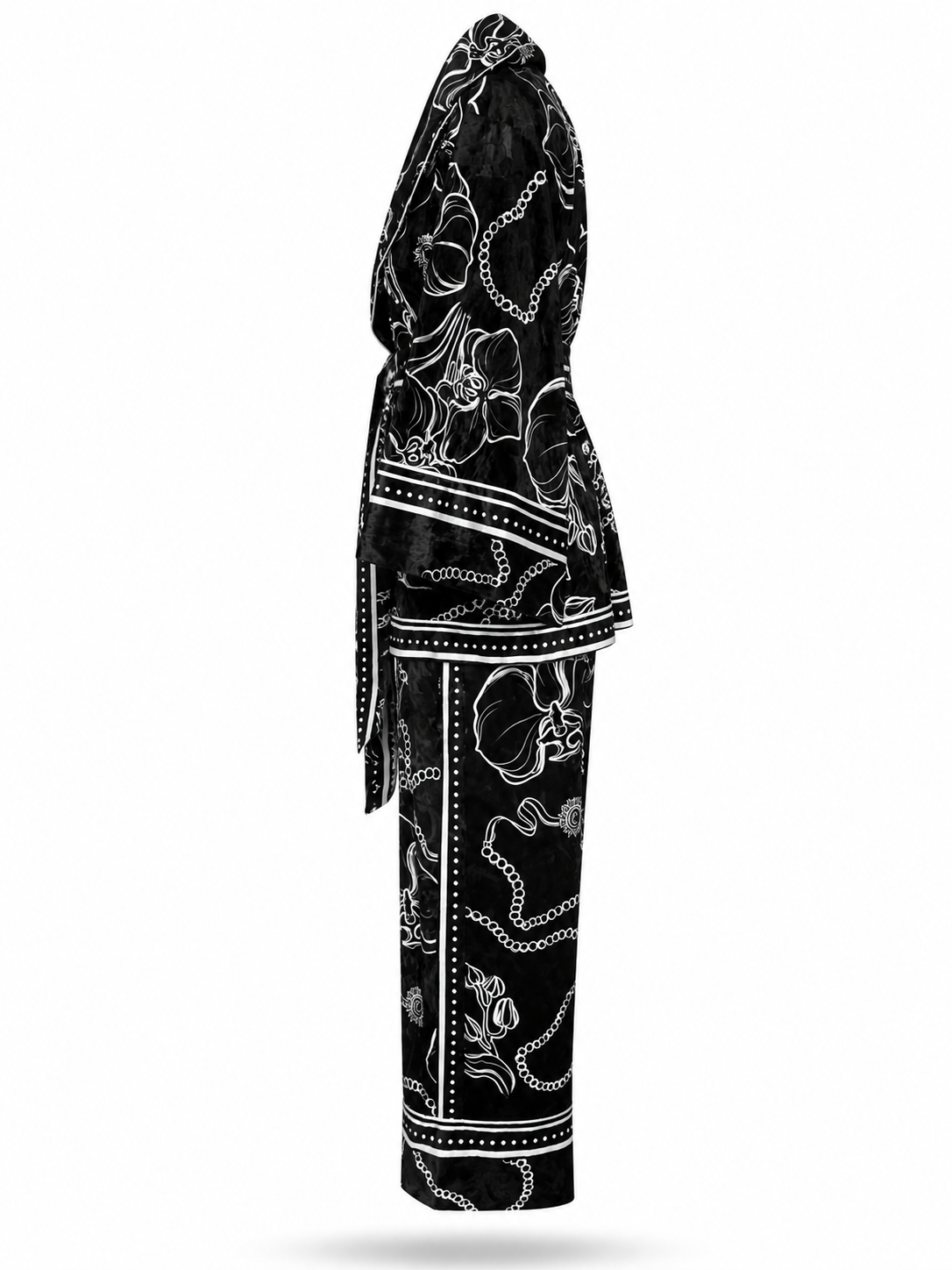Orchide velvet kimono set – Maison Riché