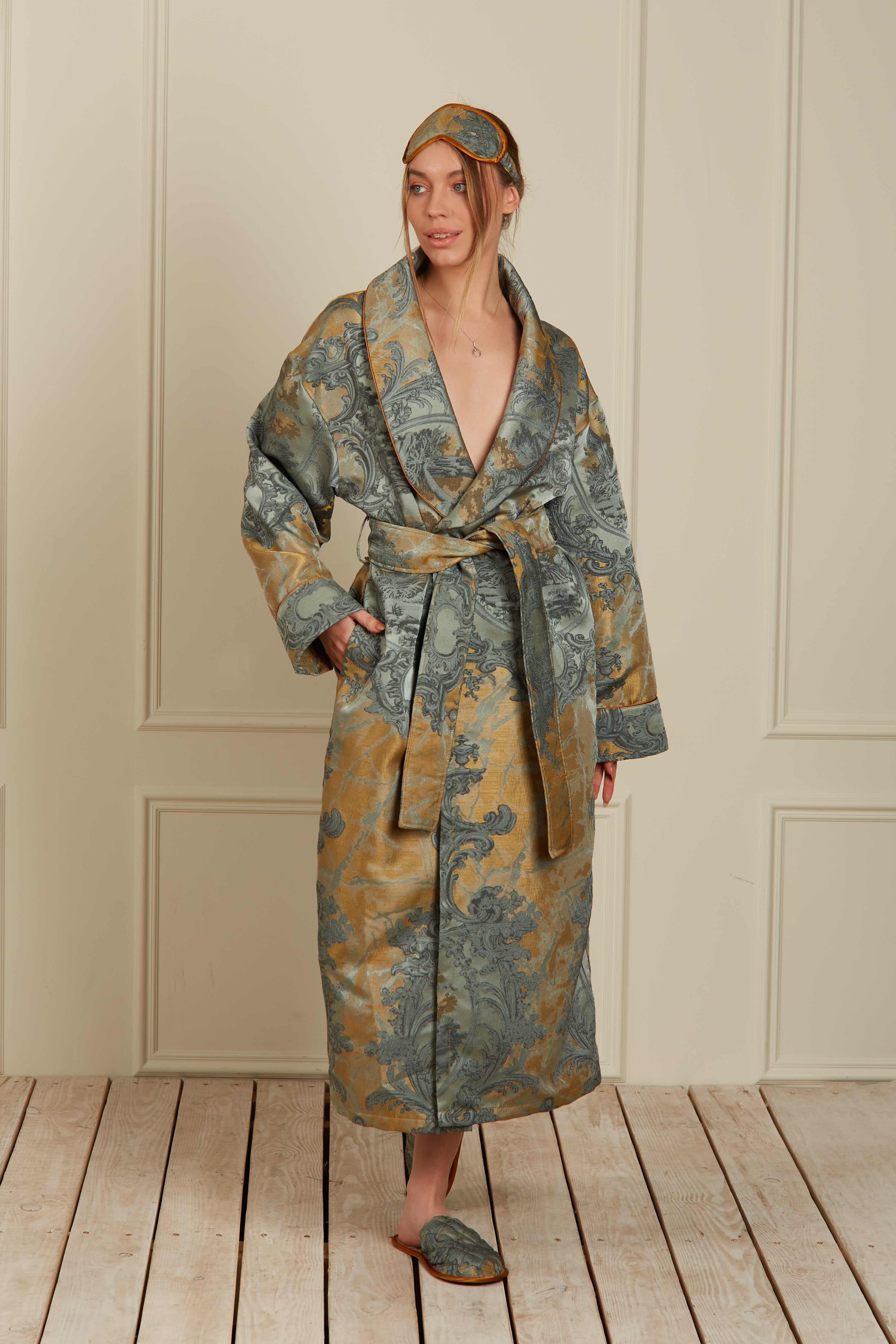 Jacquard Home Bathrobe – Maison Riché